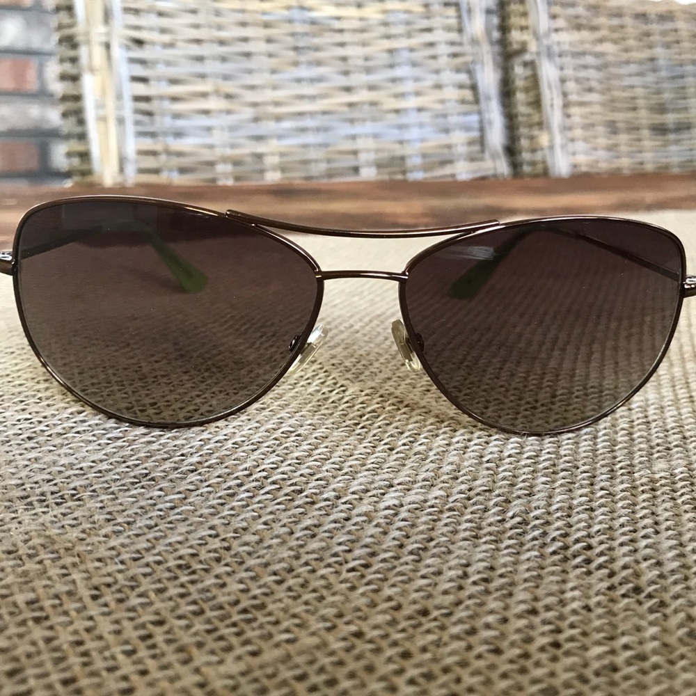 Kate Spade Brown Gradient Lens Aviator Sunglasses